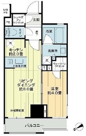 ライオンズ蔵前レジデンス 4階 間取り図