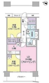 キャピタルマークタワー 32階 間取り図