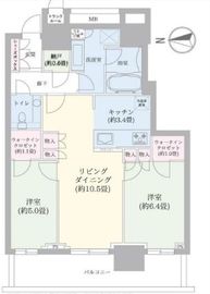 ザ・パークハウス晴海タワーズ ティアロレジデンス 33階 間取り図