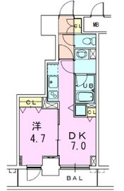 銀座レジデンス伍番館 404 間取り図