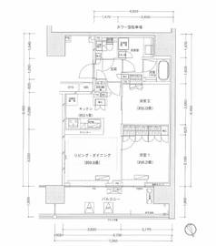 ザ・パークハウス渋谷美竹 2階 間取り図