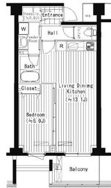 プライムアーバン東中野コート (PRIME URBAN 東中野 COURT) 312 間取り図