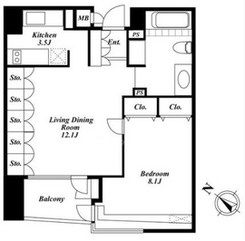 M・TOWER 402 間取り図