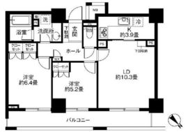 ファミール月島グランスイートタワー 25階 間取り図