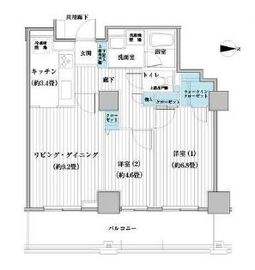 ベルタワー 306 間取り図