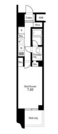 プライマル新宿若松町 503 間取り図