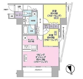 クオリア千代田御茶ノ水 4階 間取り図