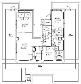 MFPR目黒タワー 410 間取り図