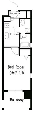 MFPRコート蒲田 506 間取り図