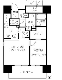 フォンテーヌ芝浦 401 間取り図