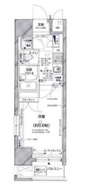 グラーサ銀座イースト 8階 間取り図