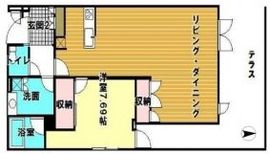 D'グランセ広尾 1階 間取り図