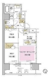 ザ・パークハウス渋谷美竹 6階 間取り図