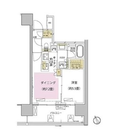 ザ・パークハウス渋谷美竹 6階 間取り図