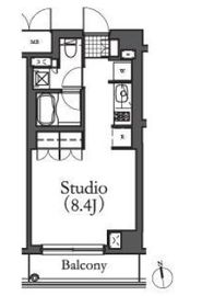 ルフォンプログレ学芸大学 303 間取り図