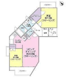 マイコート若松町ガーデンフラッツ 3階 間取り図