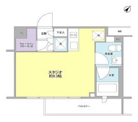 スタイリオ中延2ウエスト 306 間取り図