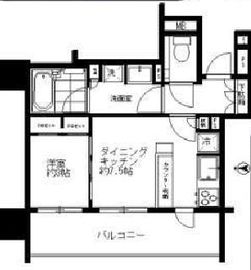 クレヴィア東陽町 8階 間取り図