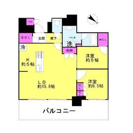 ブリリア有明シティタワー 6階 間取り図