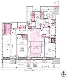 ザ・パークハウス晴海タワーズ ティアロレジデンス 6階 間取り図