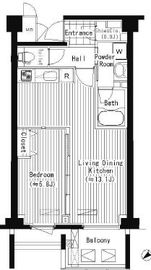 プライムアーバン東中野コート (PRIME URBAN 東中野 COURT) 411 間取り図