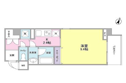 四番町セントラルシティハウス 304 間取り図