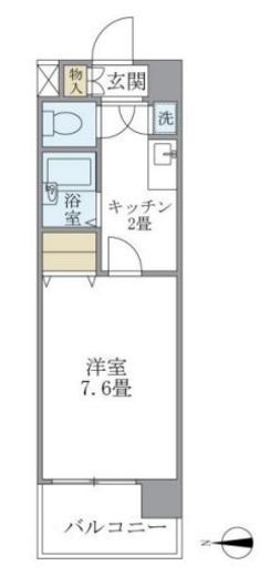 イーストコート芝 703 間取り図