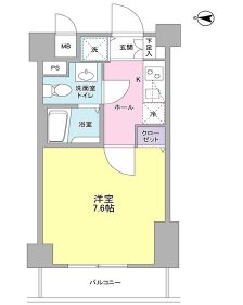 フィオリトゥーラ三軒茶屋ステーションフロント 505 間取り図