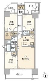 インプレスト東京八丁堀 3階 間取り図