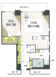 Wコンフォートタワーズ EAST 40階 間取り図