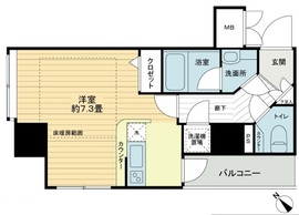 パレステュディオ渋谷イースト 2階 間取り図