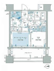イニシアイオ芝公園 8階 間取り図