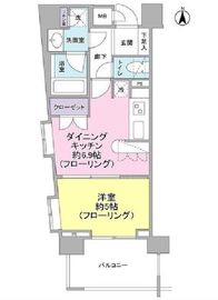 エスコート早稲田 5階 間取り図
