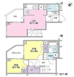 オープンレジデンス学芸大学 1階 間取り図