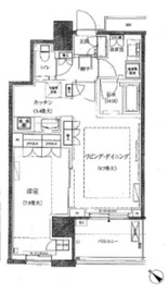 クロスエアタワー 13階 間取り図