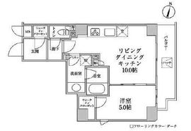 レジディア神楽坂2 201 間取り図