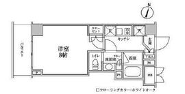 レジディア神楽坂2 206 間取り図