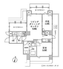 レジディア神楽坂2 501 間取り図