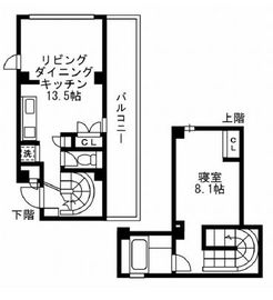 レジディア自由が丘2 405 間取り図