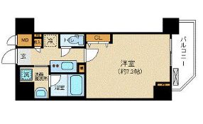 ZOOM九段下 8階 間取り図