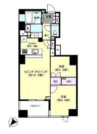 シティハウス月島駅前エアーズコート 3階 間取り図