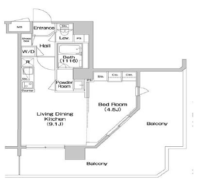 コンフォリア南砂町 312 間取り図