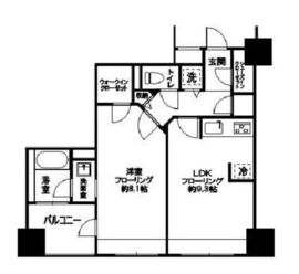 ブロードシティ東京 6階 間取り図