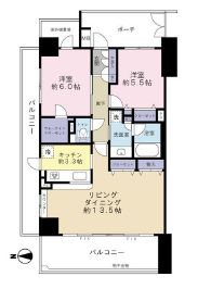 スカイクレストビュー東京 9階 間取り図