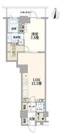 ラグナタワー 18階 間取り図