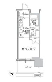 六本木グランドタワーレジデンス 517 間取り図