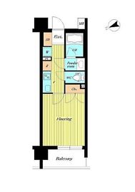 セレビア新宿御苑前 5階 間取り図