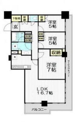 ザ・山王タワー 4階 間取り図