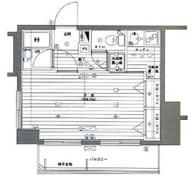 グランド・ガーラ麻布十番 11階 間取り図