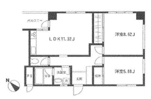 315白金台 602 間取り図